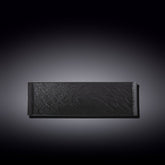 Wilmax Servierplatte Schwarz Kratzfest Spülmaschinenfest 30 x 9,5 cm WL-661102/A